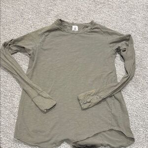 We the Free Long Sleeve Olive Green Top